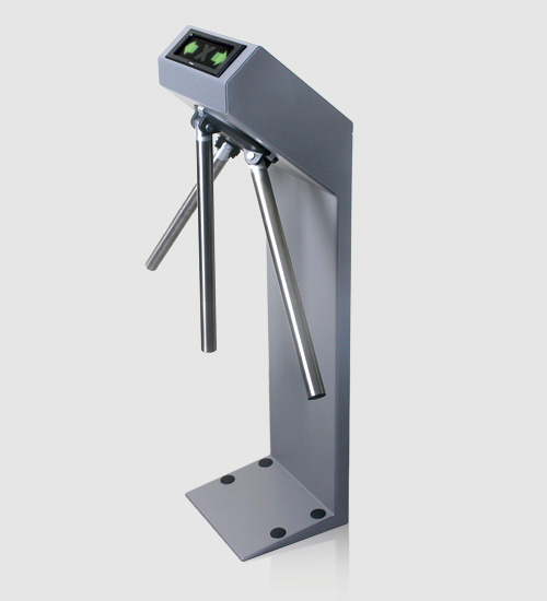 Compact turnstile folding arms released